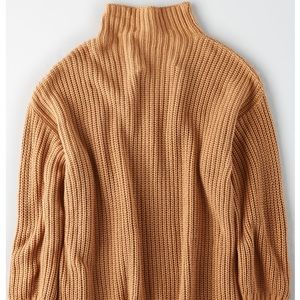 ANERICAN EAGLE OVERSIZED MOCKNECK PULLOVER SWEATER